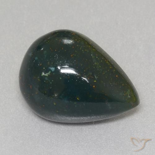 Sanguinaria Multicolor natural de 12.50 ct, En forma de pera, Opaco
