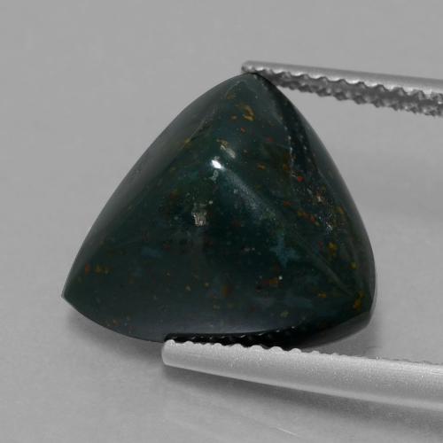 Sanguinaria Verde multicolor natural de 7.42 ct, Trillón, Opaco