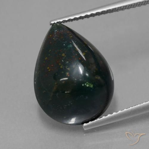 8.65ct Natural Multicolor Sanguinaria, En forma de pera, Opaco