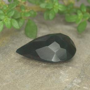 Heliotropo verde natural de 2,44 ct, en forma de pera, opaco