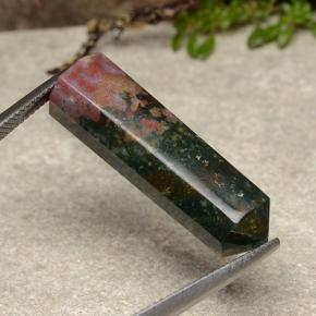 Sanguinaria Multicolor natural de 18.49 ct, Forma elegante, Opaco