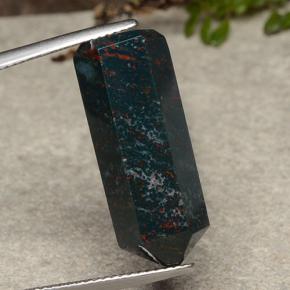 Heliotropo multicolor natural de 18,06 ct, forma elegante, opaco