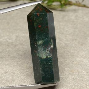 Heliotropo multicolor natural de 19,56 ct, forma elegante, opaco