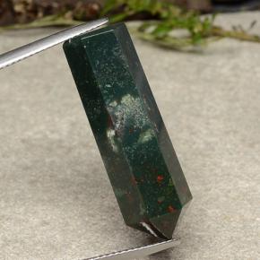 Heliotropo multicolor natural de 19,56 ct, forma elegante, opaco