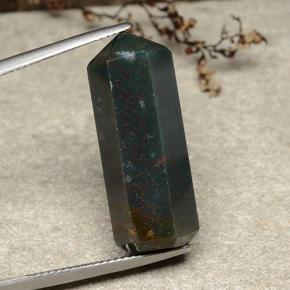 Heliotropo multicolor natural de 21,25 ct, forma elegante, opaco