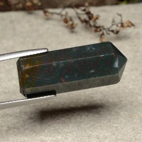 Heliotropo multicolor natural de 21,25 ct, forma elegante, opaco