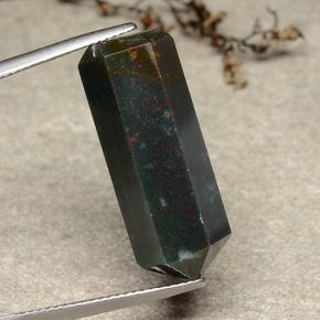 Heliotropo multicolor natural de 21,25 ct, forma elegante, opaco