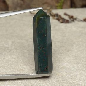 Heliotropo multicolor natural de 12,96 ct, forma elegante, opaco