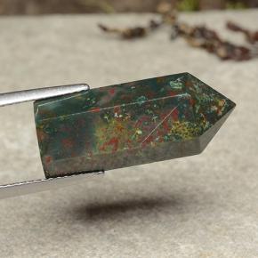Heliotropo multicolor natural de 14,34 ct, forma elegante, opaco