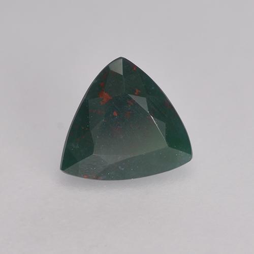 Sanguinaria Verde oscuro natural de 0.42 ct, Trillón, Opaco
