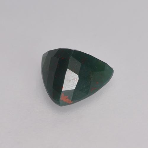 Sanguinaria Verde oscuro natural de 0.42 ct, Trillón, Opaco
