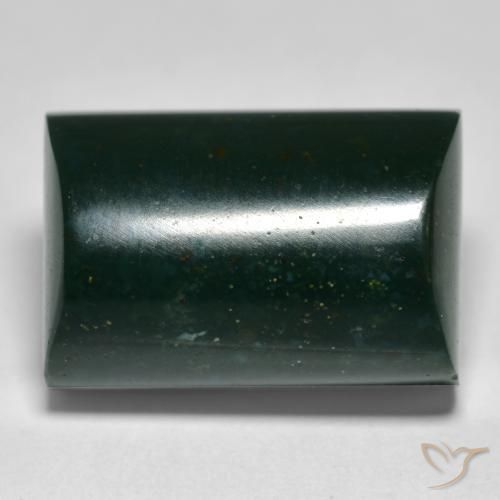 14.93ct Natural Verde bosque Sanguinaria, Corte Baguette, Opaco