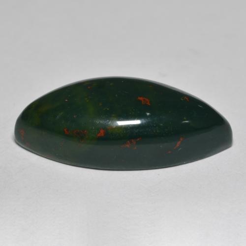 Sanguinaria Verde bosque natural de 11.00 ct, Marquesa, Opaco