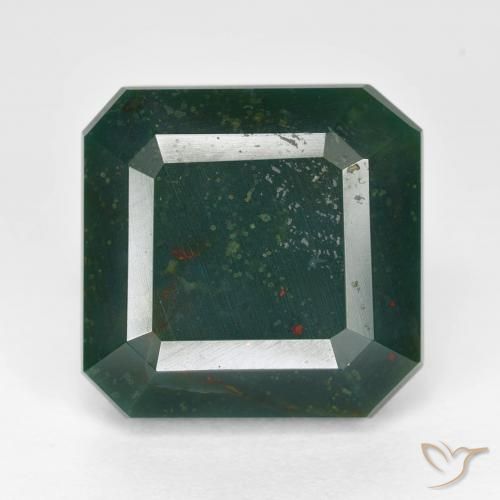 13.27ct Natural Multicolor Sanguinaria, corte esmeralda, Opaco