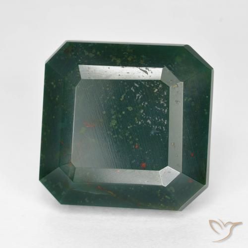 Sanguinaria Multicolor natural de 13.27 ct, Corte Octágono / Esmeralda, Opaco