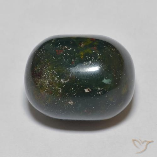 15.81ct Natural Verde bosque Sanguinaria, Ovalada, Opaco