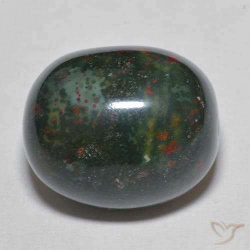 Sanguinaria Multicolor natural de 24.63 ct, Ovalada, Opaco