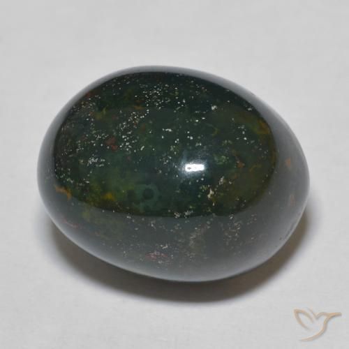 Sanguinaria Multicolor natural de 17.10 ct, Ovalada, Opaco