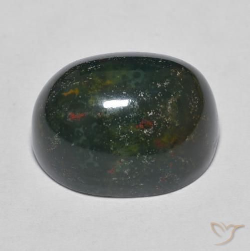 Sanguinaria Multicolor natural de 17.10 ct, Ovalada, Opaco