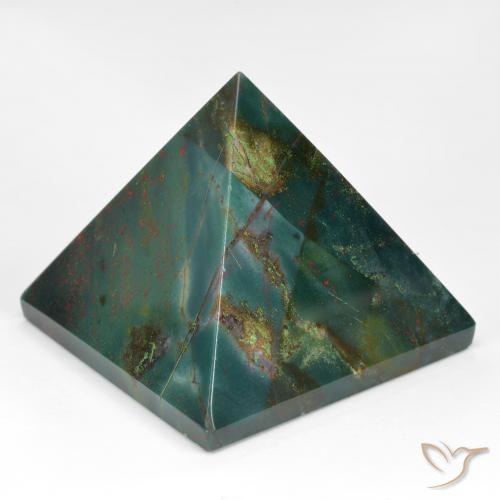 Sanguinaria Verde bosque natural de 107.07 ct, Cuadrado, Opaco