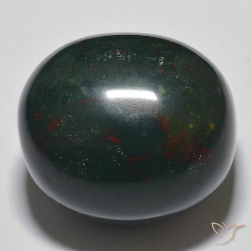 Sanguinaria Multicolor natural de 34.30 ct, Ovalada, Opaco