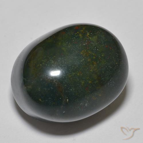 Sanguinaria Multicolor natural de 35.43 ct, Ovalada, Opaco