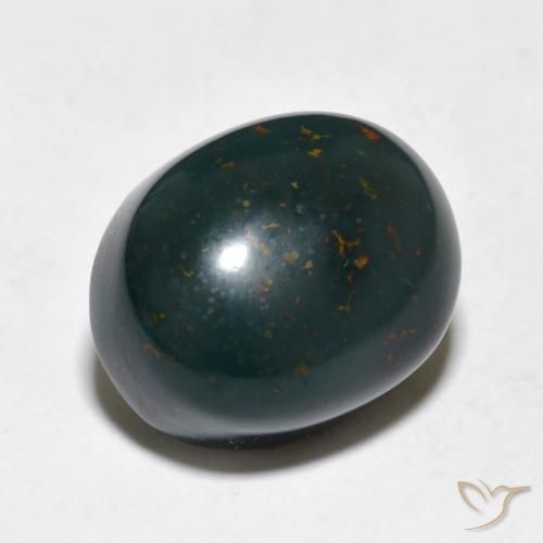 Sanguinaria Multicolor natural de 10.93 ct, Ovalada, Opaco