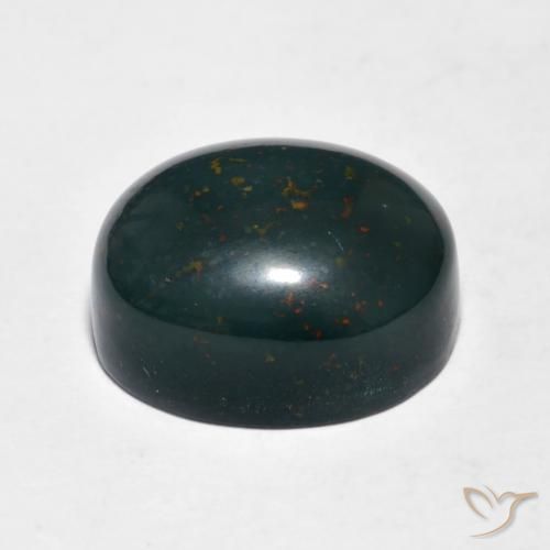 Sanguinaria Multicolor natural de 10.93 ct, Ovalada, Opaco