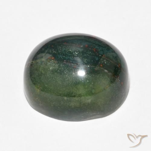 Sanguinaria Multicolor natural de 14.34 ct, Ovalada, Opaco