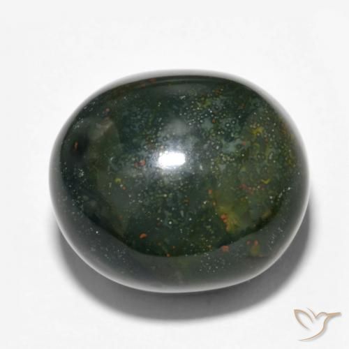 Sanguinaria Multicolor natural de 28.48 ct, Ovalada, Opaco