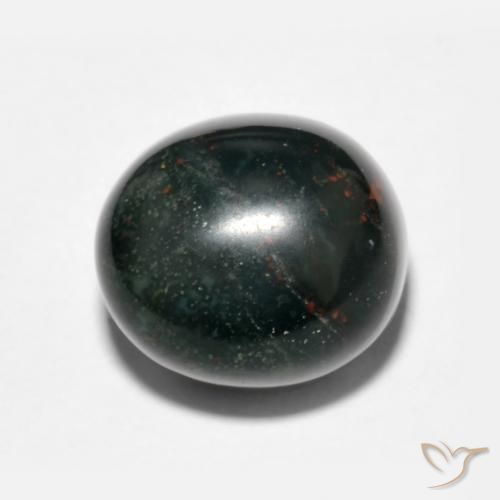 7.15ct Natural Verde oscuro Sanguinaria, Ovalada, Opaco