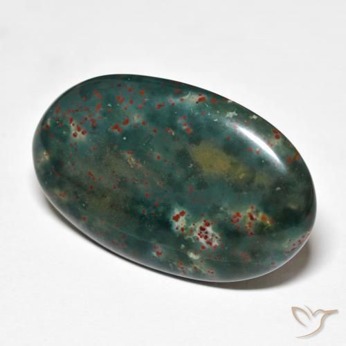 Sanguinaria Multicolor natural de 21.79 ct, Ovalada, Opaco