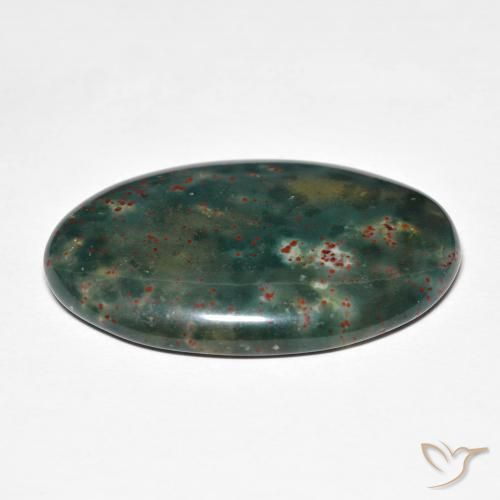 Sanguinaria Multicolor natural de 21.79 ct, Ovalada, Opaco