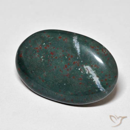 Sanguinaria Multicolor natural de 21.03 ct, Ovalada, Opaco
