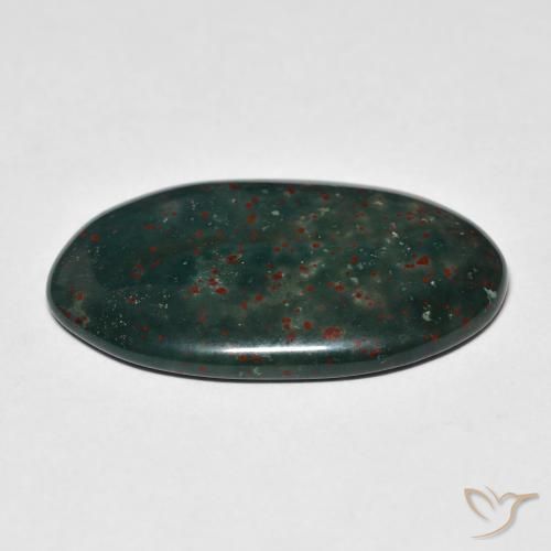 Sanguinaria Multicolor natural de 18.31 ct, Ovalada, Opaco