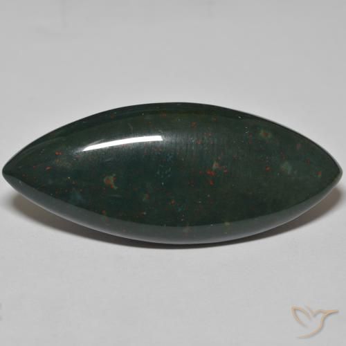 49.29ct Natural Verde oscuro Sanguinaria, Marquesa, Opaco