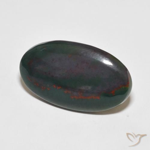 Sanguinaria Multicolor natural de 16.25 ct, Ovalada, Opaco