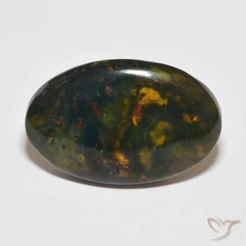 20.80ct Natural Multicolor Sanguinaria, Ovalada, Opaco