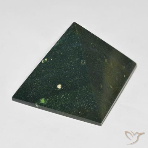 125.94ct Natural Verde oscuro Sanguinaria, Cuadrado, Opaco