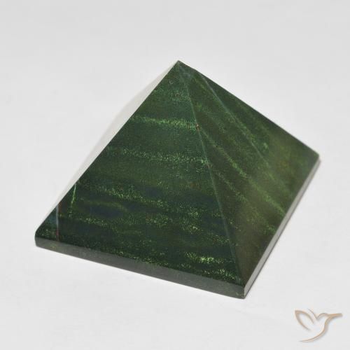 Sanguinaria Verde medio natural de 95.77 ct, Cuadrado, Opaco