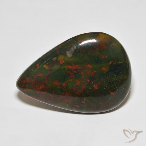 34.70ct Natural Multicolor Sanguinaria, En forma de pera, Opaco