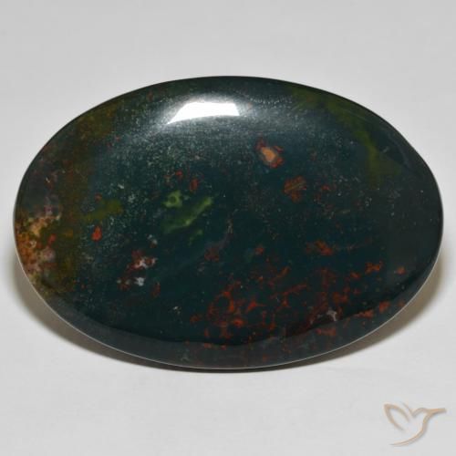 70.16ct Natural Verde oscuro Sanguinaria, Ovalada, Opaco