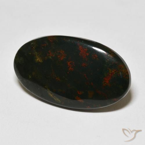 Sanguinaria Multicolor natural de 18.45 ct, Ovalada, Opaco