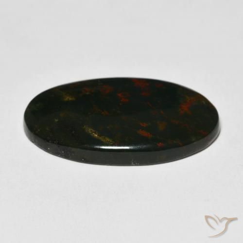 Sanguinaria Multicolor natural de 18.45 ct, Ovalada, Opaco