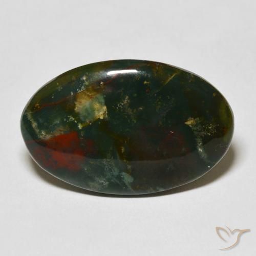 17.22ct Natural Multicolor Sanguinaria, Ovalada, Opaco