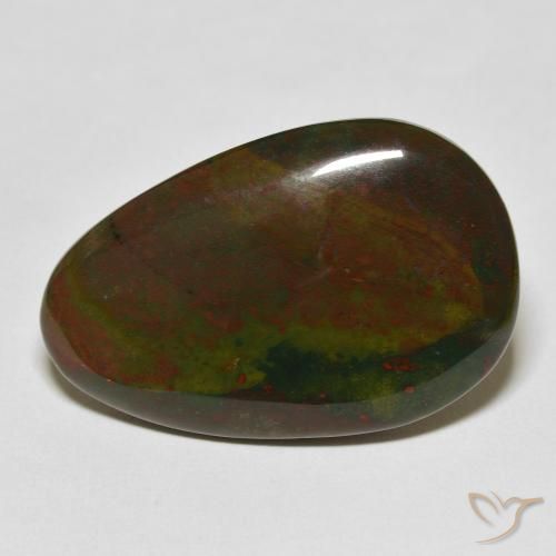 Sanguinaria Verde y rojo natural de 34.76 ct, Elegante, Opaco