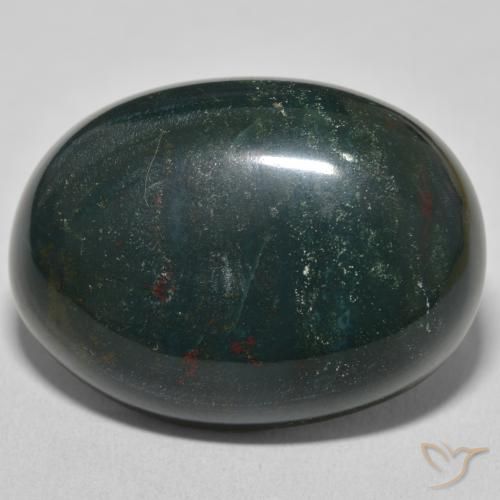 44.03ct Natural Verde bosque Sanguinaria, Ovalada, Opaco