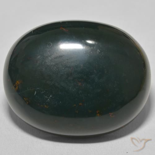 53.44ct Natural Verde oscuro medio Sanguinaria, Ovalada, Opaco
