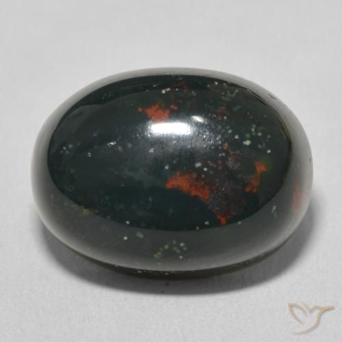 12.48ct Natural Verde multicolor Sanguinaria, Ovalada, Opaco