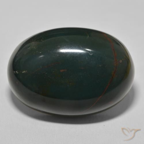 94.86ct Natural Verde oscuro medio Sanguinaria, Ovalada, Opaco